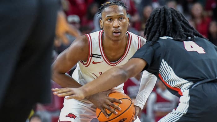 Razorbacks Layden Blocker against Georgia